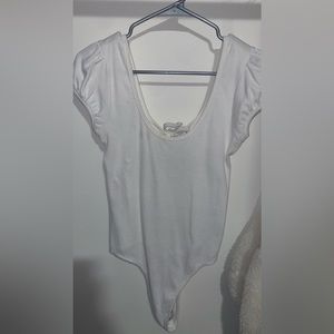 White basic bodysuit